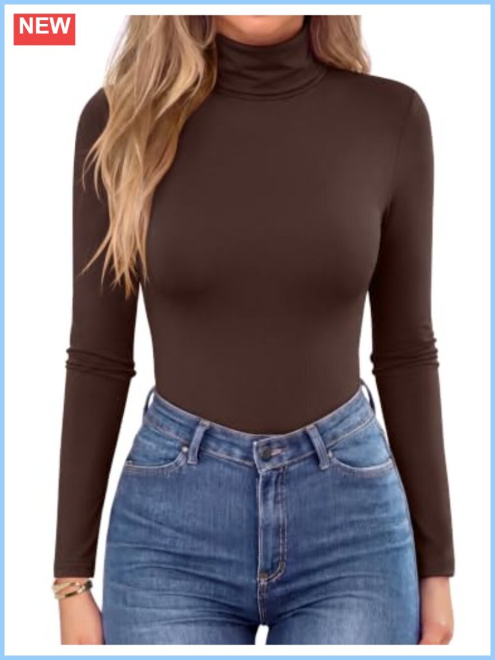 Women's Turtleneck Long Sleeve Top Lightweight Base Layer